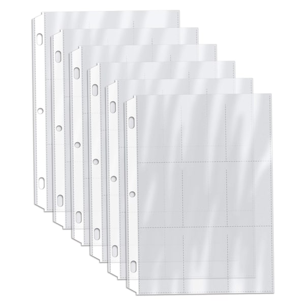 Gold Seal Clear Heavyweight Trading Card Sleeves, 9 Pkts Per Sheet, 900 Pockets, 3 Ring Binder, 100PK 81009-100PK - main